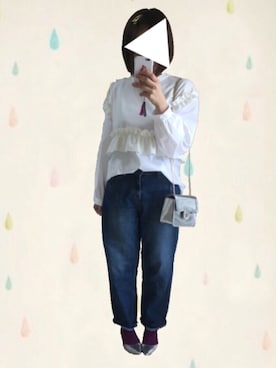 po.po☺︎さん（レディース・158cm）の春コーディネート