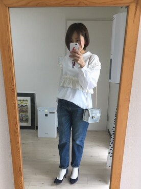 po.po☺︎さん（レディース・158cm）の春コーディネート