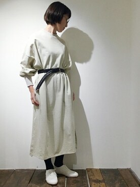 「JOURNAL STANDARD LUXE（ジャーナルスタンダード　ラックス）のアイテム（ワンピース/ドレス）」を使った、E.Oさん（レディース・162cm）の冬コーディネート
