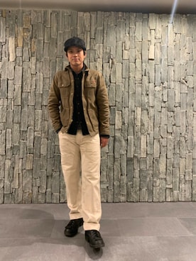 「ワーク」｜「アイテム（その他アウター）」を使った、tacutip1さん（メンズ・172cm）の春コーディネート