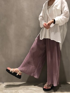 「koe（コエ）のアイテム」を使った、1999sakiさん（レディース・155cm）の夏コーディネート