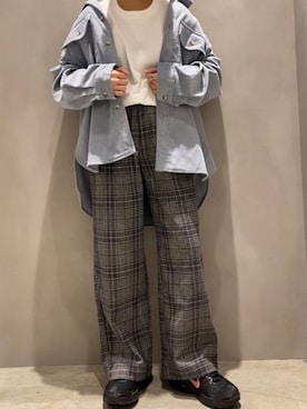 「koe（コエ）のアイテム（ジャケット/アウター）」を使った、1999sakiさん（レディース・155cm）の秋コーディネート