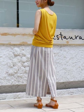 「vingtrois（バントロア）のアイテム」を使った、unit labさん（レディース・153cm）の夏コーディネート