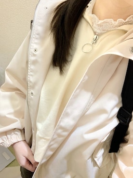 「one after another NICE CLAUP（ワンアフターアナザーナイスクラップ）のアイテム（マウンテンパーカー）」を使った、あぬみ🍨さん（レディース・165cm）の冬コーディネート
