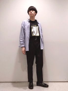 「CLANE（クラネ）のアイテム（その他パンツ）」を使った、ナイルさん（メンズ・165cm）の春コーディネート