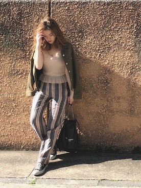 「CONVERSE（コンバース）のconverse（コンバース） ALL STAR OX（オールスターOX）（スニーカー）」を使った、natsumiさん（レディース・158cm）の夏コーディネート