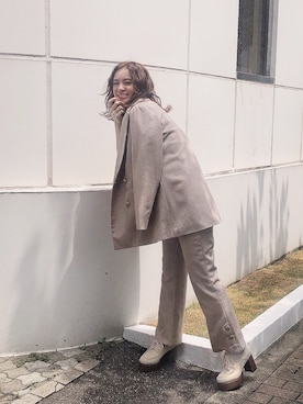 「アイテム（その他シューズ）」を使った、natsumiさん（レディース・158cm）の秋コーディネート