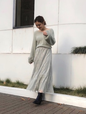 「dazzlin（ダズリン）のアイテム（アクセサリー）」を使った、natsumiさん（レディース・158cm）の冬コーディネート