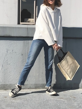 「dazzlin（ダズリン）のアイテム（バッグ）」を使った、natsumiさん（レディース・158cm）の春コーディネート