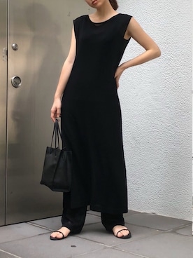 「タンクワンピース」｜natsumiさん（レディース・158cm）の夏コーディネート