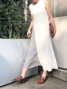 「dazzlin（ダズリン）のアイテム（バッグ）」を使った、natsumiさん（レディース・158cm）の夏コーディネート