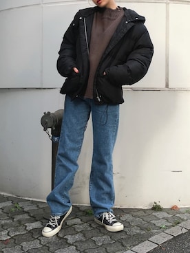 「dazzlin（ダズリン）のアイテム（ブルゾン）」を使った、natsumiさん（レディース・158cm）の秋コーディネート