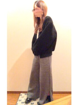 「GRL（グレイル）のアイテム（その他アウター）」を使った、ririさん（レディース・155cm）の冬コーディネート