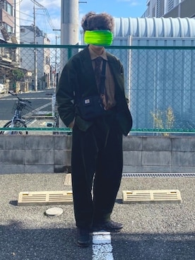 「アイテム（フォーマルスーツ/小物）」を使った、Fumiya 相互フォローさん（メンズ・180cm・20代）の冬コーディネート