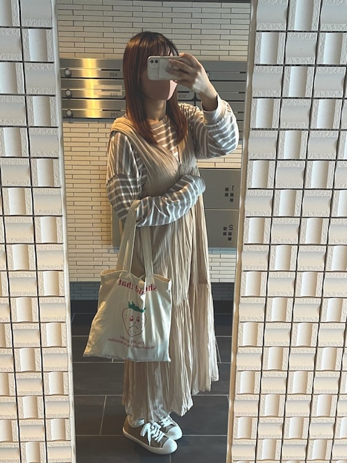Kastane（カスタネ）の「ボーダーBIGプルオーバー（Tシャツ