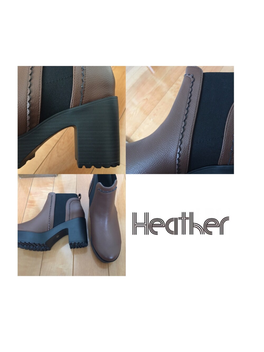 「サイドゴアブーツ、ヘザー(Heather)、へザー、大人カジュアル、可愛い、ショートブーツ」｜「Heatherのアイテム（ブーティ、ブラウン系）」を使った、SERIKAさん（レディース・163cm）の冬コーディネートの1枚目の写真