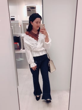 Joohee Leeさん（レディース・158cm）の秋コーディネート