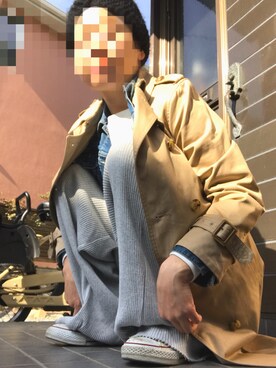 「CONVERSE（コンバース）のconverse（コンバース） ALL STAR OX（オールスターOX）（スニーカー）」を使った、hakuさん（レディース・165cm）の冬コーディネート