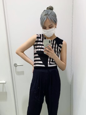 me by ISSEY MIYAKEのタンクトップを使った人気ファッション me by ISSEY MIYAKEのタンクトップを使った人気ファッション