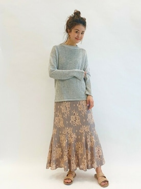 Moeさん（レディース・161cm）の春コーディネート