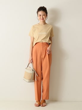 「U by SPICK&SPAN（ユーバイスピックアンドスパン）のアイテム」を使った、Moeさん（レディース・161cm）の春コーディネート