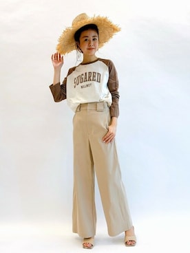 「U by SPICK&SPAN（ユーバイスピックアンドスパン）のアイテム」を使った、Moeさん（レディース・161cm）の春コーディネート