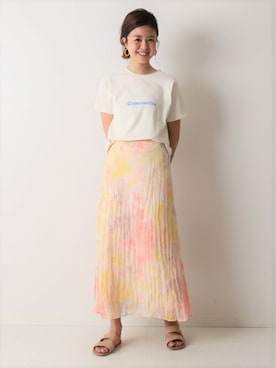 「U by SPICK&SPAN（ユーバイスピックアンドスパン）のアイテム」を使った、Moeさん（レディース・161cm）の夏コーディネート