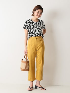 「U by SPICK&SPAN（ユーバイスピックアンドスパン）のアイテム」を使った、Moeさん（レディース・161cm）の夏コーディネート