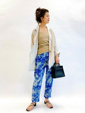 「U by SPICK&SPAN（ユーバイスピックアンドスパン）のアイテム」を使った、Moeさん（レディース・161cm）の夏コーディネート