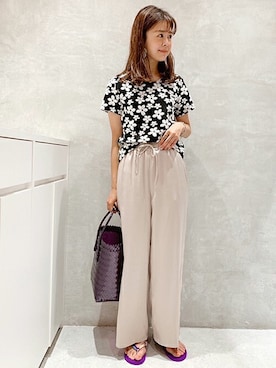 「U by SPICK&SPAN（ユーバイスピックアンドスパン）のアイテム」を使った、Moeさん（レディース・161cm）の夏コーディネート