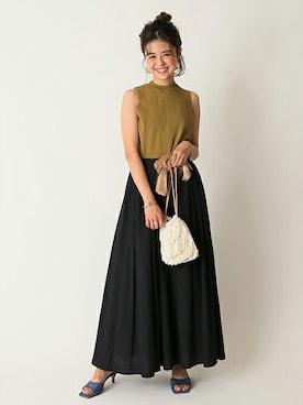 「U by SPICK&SPAN（ユーバイスピックアンドスパン）のアイテム」を使った、Moeさん（レディース・161cm）の夏コーディネート