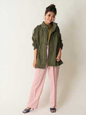 「U by SPICK&SPAN（ユーバイスピックアンドスパン）のアイテム」を使った、Moeさん（レディース・161cm）の夏コーディネート