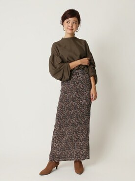 「U by SPICK&SPAN（ユーバイスピックアンドスパン）のアイテム」を使った、Moeさん（レディース・161cm）の秋コーディネート