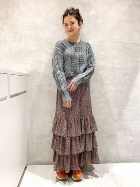 「U by SPICK&SPAN（ユーバイスピックアンドスパン）のアイテム」を使った、Moeさん（レディース・161cm）の秋コーディネート