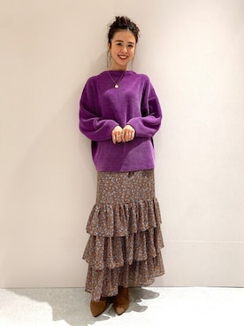 「U by SPICK&SPAN（ユーバイスピックアンドスパン）のアイテム」を使った、Moeさん（レディース・161cm）の秋コーディネート