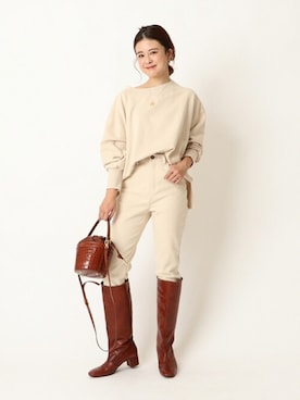 「U by SPICK&SPAN（ユーバイスピックアンドスパン）のアイテム」を使った、Moeさん（レディース・161cm）の秋コーディネート