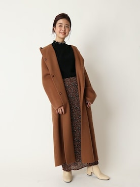 「U by SPICK&SPAN（ユーバイスピックアンドスパン）のアイテム（その他アウター）」を使った、Moeさん（レディース・161cm）の冬コーディネート