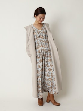 「U by SPICK&SPAN（ユーバイスピックアンドスパン）のアイテム（その他アウター）」を使った、Moeさん（レディース・161cm）の冬コーディネート