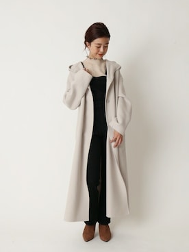 「U by SPICK&SPAN（ユーバイスピックアンドスパン）のアイテム（その他アウター）」を使った、Moeさん（レディース・161cm）の冬コーディネート