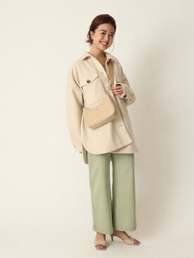 「U by SPICK&SPAN（ユーバイスピックアンドスパン）のアイテム（その他アウター）」を使った、Moeさん（レディース・161cm）の冬コーディネート