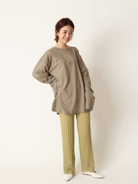 「U by SPICK&SPAN（ユーバイスピックアンドスパン）のアイテム」を使った、Moeさん（レディース・161cm）の春コーディネート