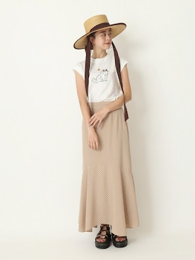 「U by SPICK&SPAN（ユーバイスピックアンドスパン）のアイテム」を使った、Moeさん（レディース・161cm）の春コーディネート