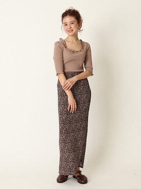 「U by SPICK&SPAN（ユーバイスピックアンドスパン）のアイテム」を使った、Moeさん（レディース・161cm）の春コーディネート