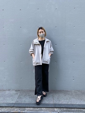 「SENSE OF PLACE by URBAN RESEARCH（センスオブプレイスバイアーバンリサーチ）のアイテム（マウンテンパーカー）」を使った、kieokaさん（レディース・158cm）の春コーディネート