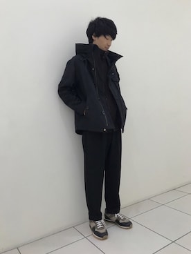「Johnbull Private labo（ジョンブルプライベートラボ）のアイテム（ナイロンジャケット）」を使った、fu_kuさん（メンズ・169cm）の秋コーディネート