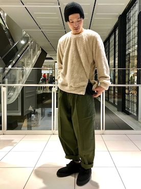 「Johnbull Private labo（ジョンブルプライベートラボ）のアイテム（帽子）」を使った、fu_kuさん（メンズ・169cm）の秋コーディネート