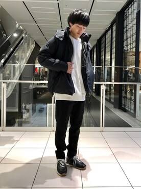 「Johnbull Private labo（ジョンブルプライベートラボ）のアイテム（スウェット）」を使った、fu_kuさん（メンズ・169cm）の秋コーディネート
