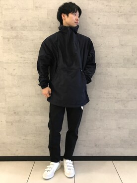 「Scye（サイ）のアイテム（パーカー）」を使った、fu_kuさん（メンズ・169cm）の冬コーディネート