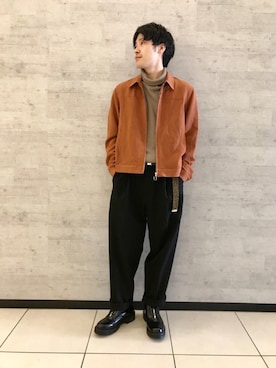 「Vlas Blomme（ヴラスブラム）のアイテム」を使った、fu_kuさん（メンズ・169cm）の冬コーディネート