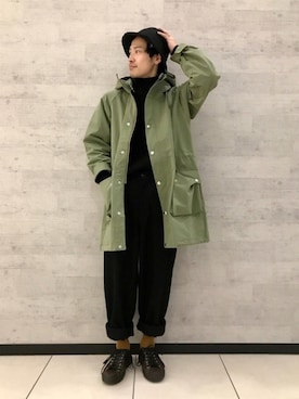 「Johnbull Private labo（ジョンブルプライベートラボ）のアイテム（ニット/セーター）」を使った、fu_kuさん（メンズ・169cm）の冬コーディネート